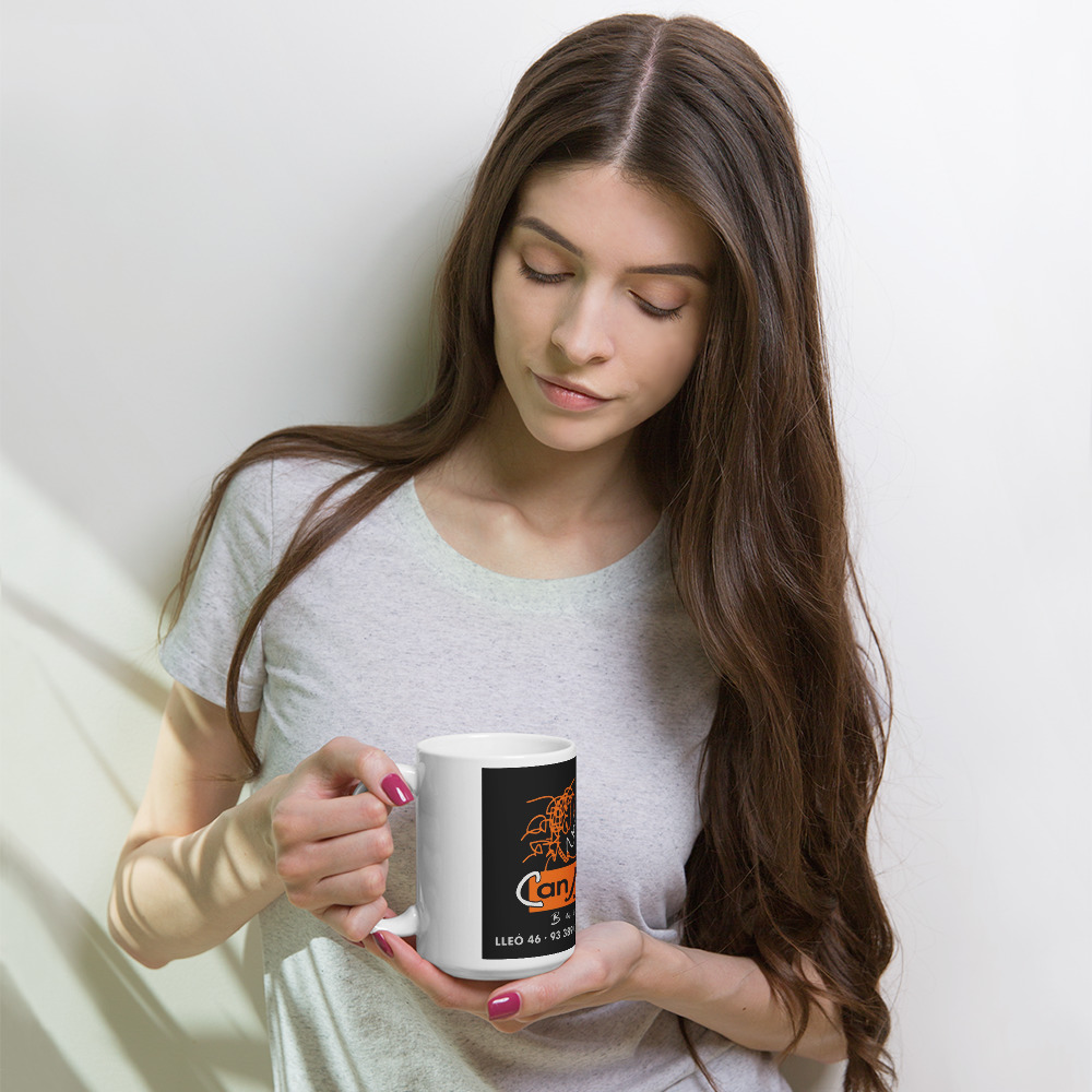 Taza blanca brillante - Imagen 2